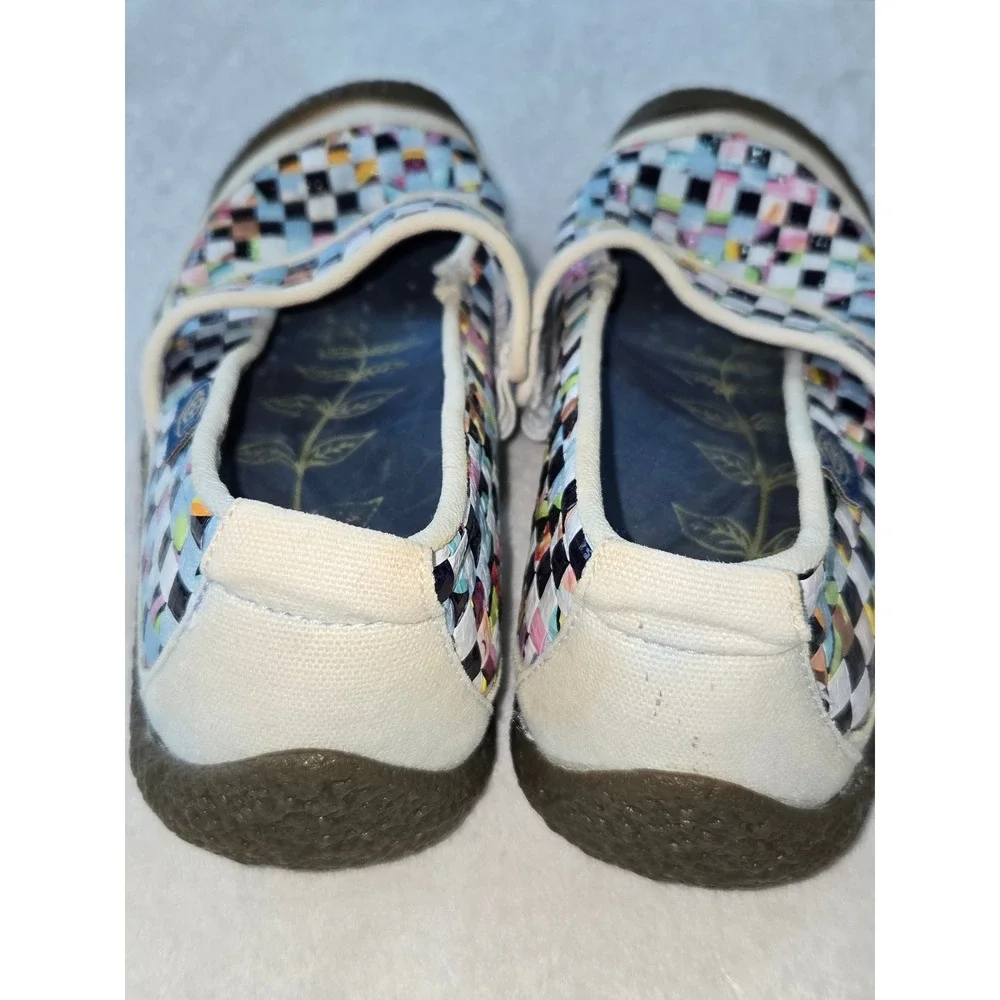 KEEN Mary Jane Woven Checkerboard Multicolor Flats Shoes 5389-WRRE Womens‎ 8